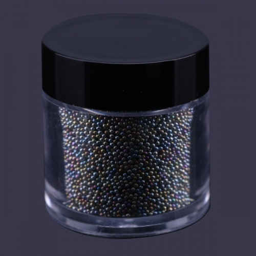 PGB-09 1 Box 15g Transparent Colorful Caviar Beads 3D Glass Rhinestone Manicure DIY