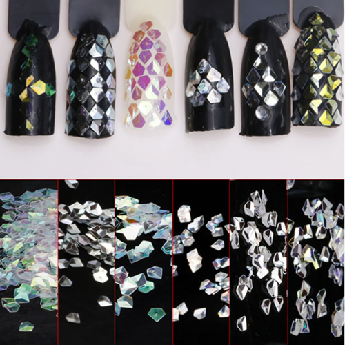 PGP-85 12PCS/Set Ultrathin Sequins Nail Art Glitter Mini Paillette Colorful Diamond