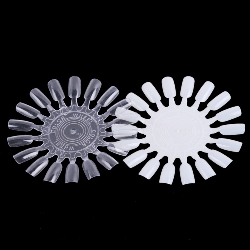 PAD-63 Nail Art False Nail Tips Practice Sunflower Oval Round Palette Wheel