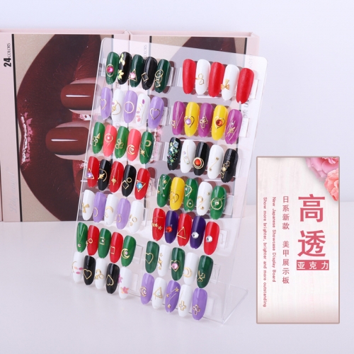PAD-57 Nail Art Display Stand Frame Nail Tip Colors Rack Support Showing Board Tool