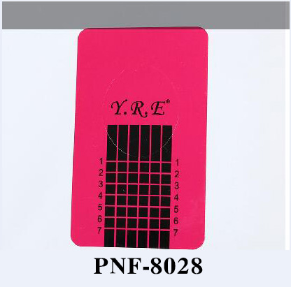 PNF-8028 500Pcs/Roll Rose Red Nail Art Sculpting Extension Nail Forms Guide Sticker Acrylic Tape UV Gel