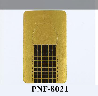 PNF-8021 500Pcs/Roll Gold Nail Art Sculpting Extension Nail Forms Guide Sticker Acrylic Tape UV Gel