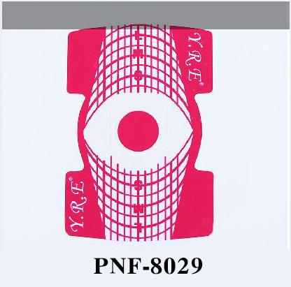 PNF-8029 1 Roll 500pcs Nail Form Tips Guide Extension Sticker For Acrylic UV Gel