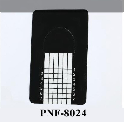 PNF-8024 500Pcs/Roll Black Nail Art Sculpting Extension Nail Forms Guide Sticker Acrylic Tape UV Gel