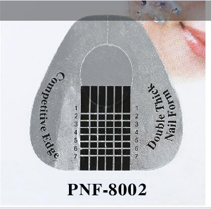 PNF-8002 500pcs/Roll Nail Forms Acrylic U Shape Nail Art Foils Extension Guide Sticker
