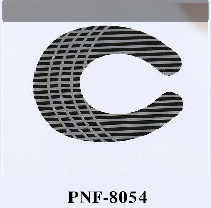 PNF-8054 500PCS Nail Form Tips Sliver Nail Art Guide U Shape UV Gel Tipps
