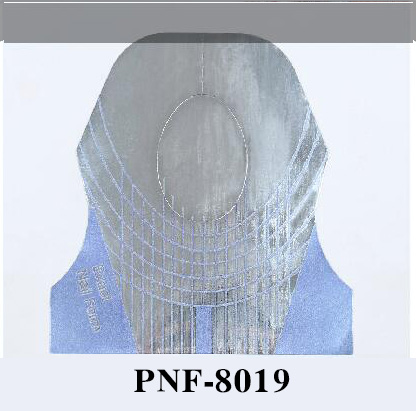 PNF-8019 1 Roll 500pcs Sliver Professional Nail Form for Acrylic / UV Gel Nail Extensions