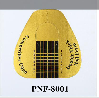 PNF-8001 500Pcs/Roll Professional Gel Extension Sticker U-shaped Butterfly Kite