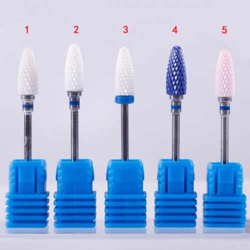 NDB-55 5Types Ceramic Torch Nail Drill Bit Milling Cutter Electric Rotary Nail File