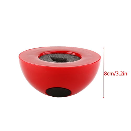 NPBH-03 Red Semi-Circle ABS Spill Proof Nail Polish Tools Manicure