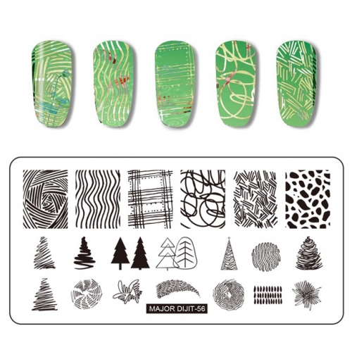 Major31-70    flower designs nail stamping plate