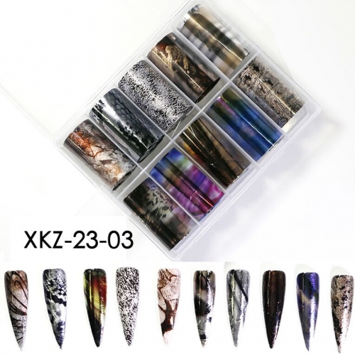 XKZ-23-03 Blooming transfer nail foil