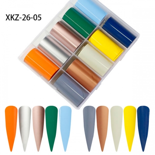 XKZ-26-05 Pure color nail transfer foil