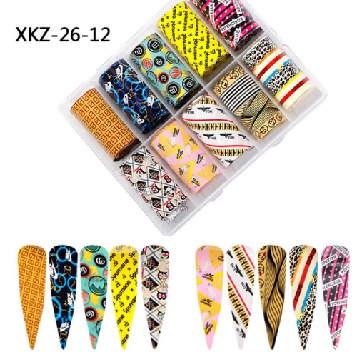 XKZ-26-12 brands nail transfer foil