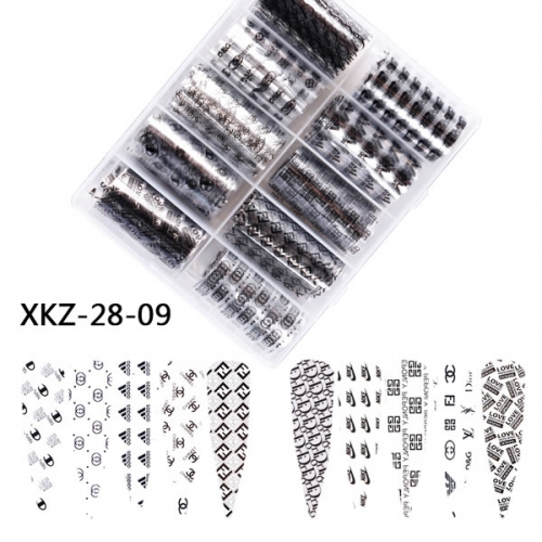 XKZ-28-09 Brands nail transfer foil