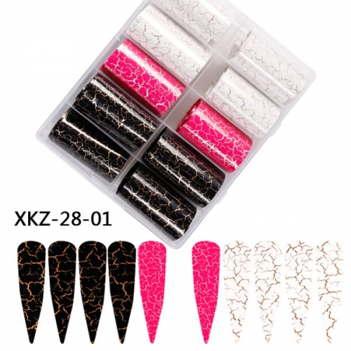 XKZ-28-01 Marble nail transfer foil