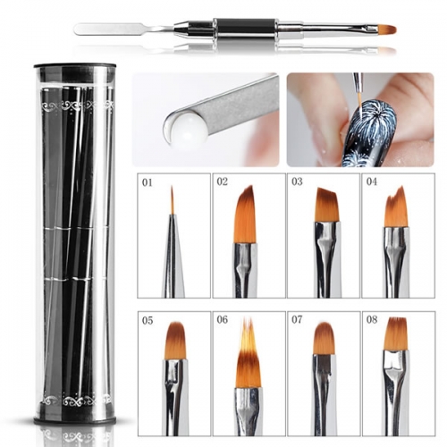 NBS-93 Double head painting nail brush set