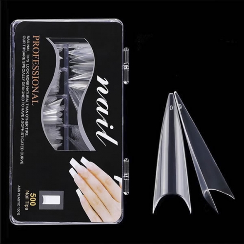 NTS-79 500pcs box French Stiletto nail tips