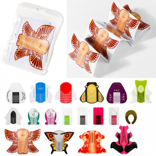 PNF-8070 20pcs/bag many designs nail forms