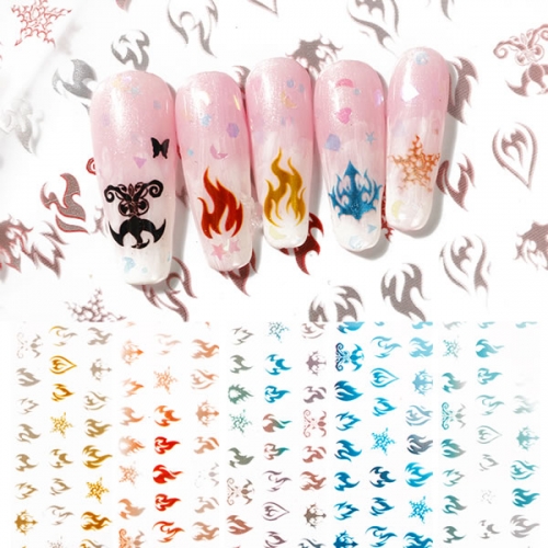 XKZ-32-05 Fire Flame shape nail transfer foil