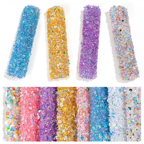 POT-99 Acrylic fruits glitter colorful display nail art mat