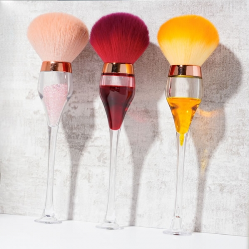 NDBC-11 Goblet shape red yellow pink dust cleaning nail brush