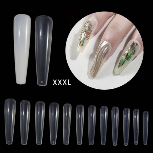 NTS-102 600pcs/box XXXL coffin 3XL ballerina tips false nails