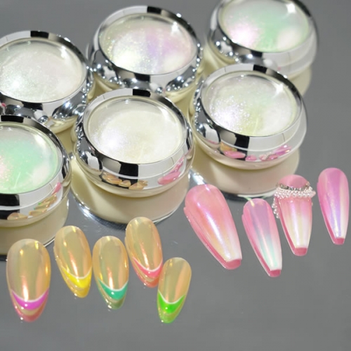 PMN-98 15 color ice aurora pearl nail art powder