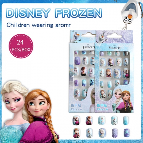 PNT-82 Frozen Sofia little girl press on nails child nail tips