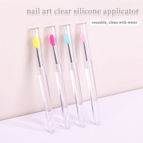 POT-128 Colorful silicone nail art applicator