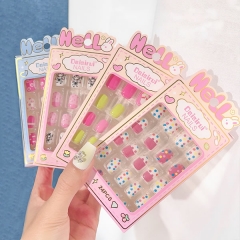 PNT-189 Cute cartoon kids press on nails tips