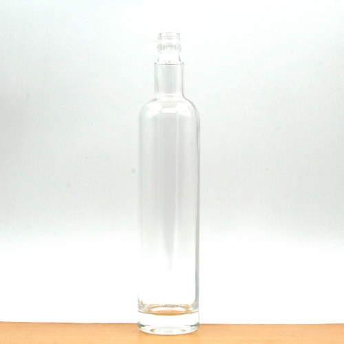 Botella de vino de vidrio de licor vacía esmerilada de color personalizado premium de 700 ml