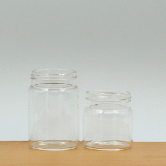 Runde Form Bonbons Verpackung Glas Vorratsbehälter mit Schraubverschluss