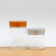 Runde Form Bonbons Verpackung Glas Vorratsbehälter mit Schraubverschluss