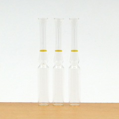Botella de ampolla de vidrio médico de borosilicato y cal sodada vacía transparente de 1 ml, 2 ml, 5 ml de fábrica