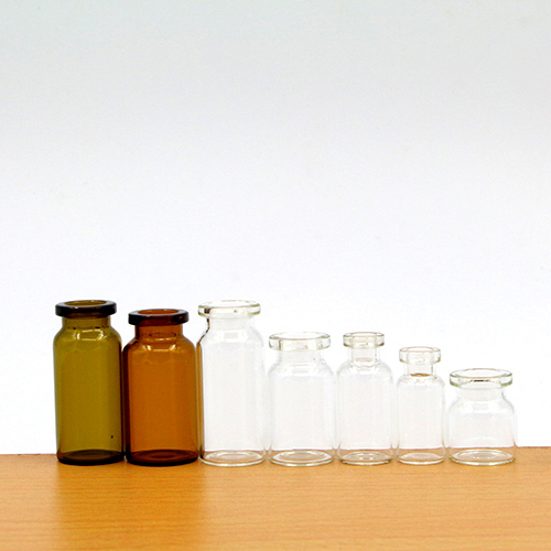 Venta al por mayor, botellas de tubo de vidrio para medicina de inyección vacías transparentes de color ámbar, botellas de vidrio farmacéuticas de 5ml