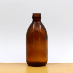 Venta al por mayor de ámbar vacío 200CC 250CC botella de jarabes de vidrio botellas farmacéuticas