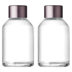 Bouteille d'aromathérapie en verre cylindrique de parfum de désodorisant de 100 ml