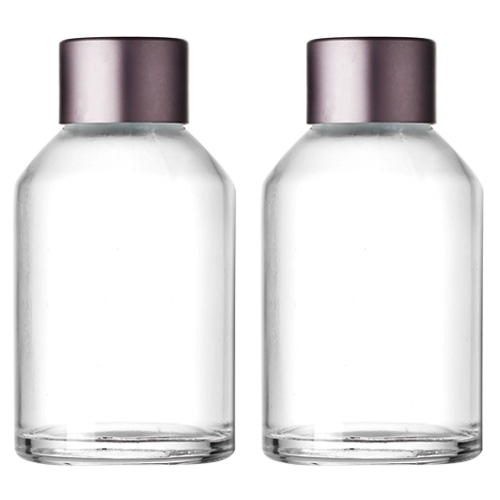 Botella de aromaterapia de vidrio cilíndrico de perfume de ambientador de aire de 100 ml