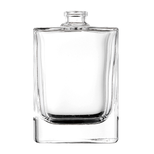 Frasco de perfume de vidro retangular fabricante por atacado para embalagens cosméticas