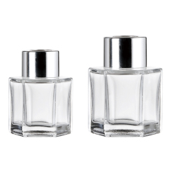 50 ml 100 ml 130 ml sechseckige leere Diffusor-Glas-Aromatherapie-Flasche