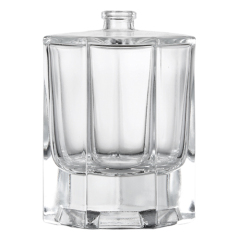 Frasco de vidro de perfume transparente para embalagens de maquiagem cosmética por atacado de 100 ml