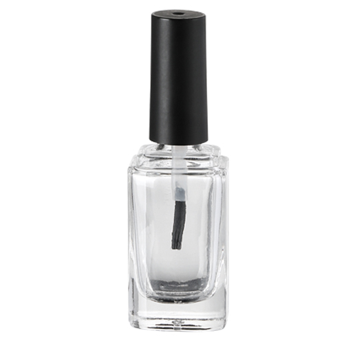 Bouteille d'huile de vernis à ongles en verre de forme carrée en gros de 5ML 10ML 15ML