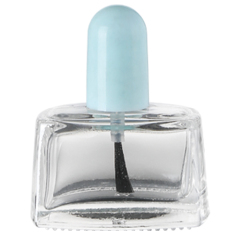 Bouteille d'huile de vernis à ongles en verre de forme rectangulaire en gros de 5ML 10ML 15ML