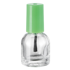 Venta al por mayor 5ML 10ML 15ML Botella de aceite de esmalte de uñas de vidrio de forma redonda