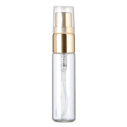5ml 10ml 10 ml Portable Refillable clear Perfume Tester Sample Glass Spray Bottle with Plastic sprayer