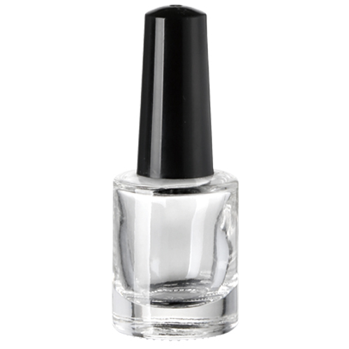 Оптовая горячая продажа 5 мл 10 мл 15 мл круглой формы стеклянная бутылка масла лака для ногтей с пластиковой крышкой щетки