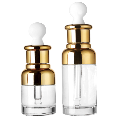 Luxury Round Shape 20ml 30ml 50ml Glass Essential Oil Dropper Bottle