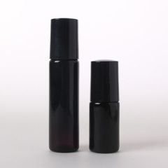 5ml 10ml Optical Violet  Refillable Glass Essential Oil Roll on Bottle with Steel Roller Ball