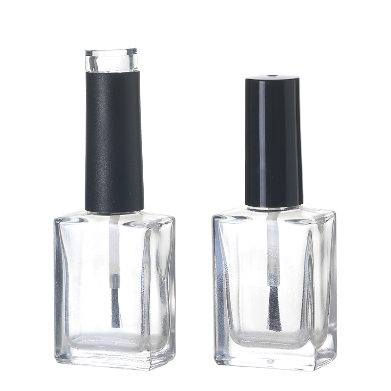 Botella de aceite de esmalte de uñas de vidrio con forma de rectángulo al por mayor de 10ML